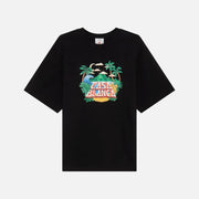 Casablanca Casa Beach Wave T-shirt | Black | Image 1