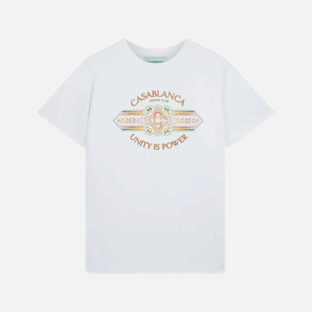 Casablanca Unity Is Power "White" T-shirt | White | Image 1