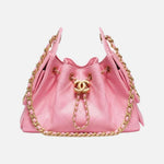 Load image into Gallery viewer, Chanel 25 Mini Handbag Grained Calfskin &amp; Gold-Tone Metal Pink