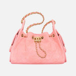 Load image into Gallery viewer, Chanel 25 Mini Handbag Suede Calfskin &amp; Gold Metal Pink