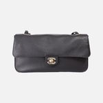 Load image into Gallery viewer, Chanel 26 Maxi Flap Bag 32 in Black Grained Calfskin Leather with Gold Hardware