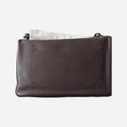 Chanel 26B Matthieu Blazy Maxi Oversized Flap Bag 38.5 (Airport Bag) in Brown Grained Calfskin with Gold Hardware, back