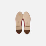 Load image into Gallery viewer, Chanel 26K Ballet Flats in Iridescent Pink Crocodile-Embossed Leather, soles