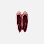 Load image into Gallery viewer, Chanel 26K Ballet Flats in Iridescent Pink Crocodile-Embossed Leather, inside