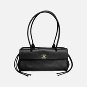 Chanel 26S Small Shopping Bag " Black Calfskin with Gold-Tone Hardware