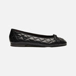 Load image into Gallery viewer, Chanel Black Quilted Leather Ballet flats