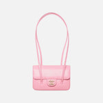 Load image into Gallery viewer, Chanel Clutch with Leather Strap, Mini Preppy Flap Bag Grained Shiny Calfskin &amp; Gold-Tone Metal Pink