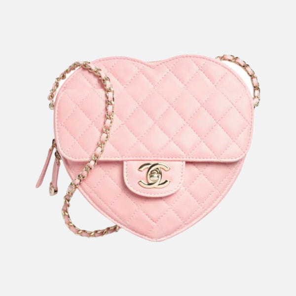 Chanel Heart Bag Light Pink Small