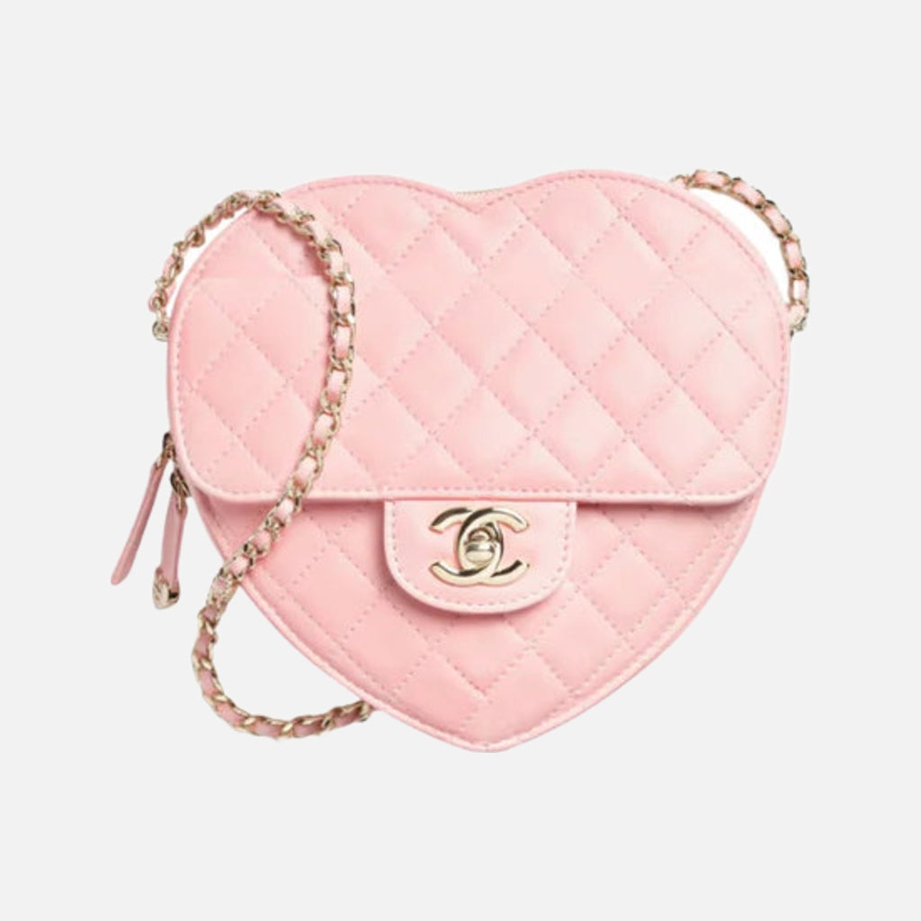Chanel Heart Bag Light Pink Small