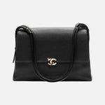 Load image into Gallery viewer, Chanel Maxi Flap Bag Grained Calfskin &amp; Gold-Tone Metal Black