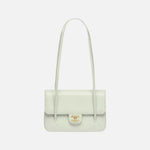 Load image into Gallery viewer, Chanel Small Preppy Flap Bag Grained Shiny Calfskin &amp; Gold-Tone Metal Light Green