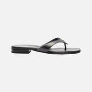 Chanel Thongs Lambskin Black