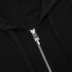Load image into Gallery viewer, Chrome Hearts 1988 Script Logo Zip-Up Black Blue Hoodie
