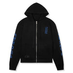 Load image into Gallery viewer, Chrome Hearts 1988 Script Logo Zip-Up Black Blue Hoodie