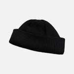 Load image into Gallery viewer, Chrome Hearts Cashmere Sludge 3 beanie in black with a red leather star patch, view 2