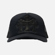 Chrome Hearts Cemetery Black Trucker Cap