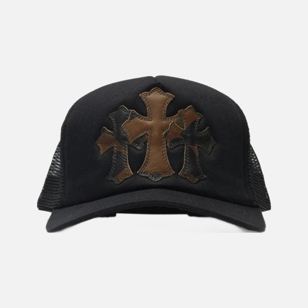 Chrome Hearts Cemetery Camo Black Trucker Cap