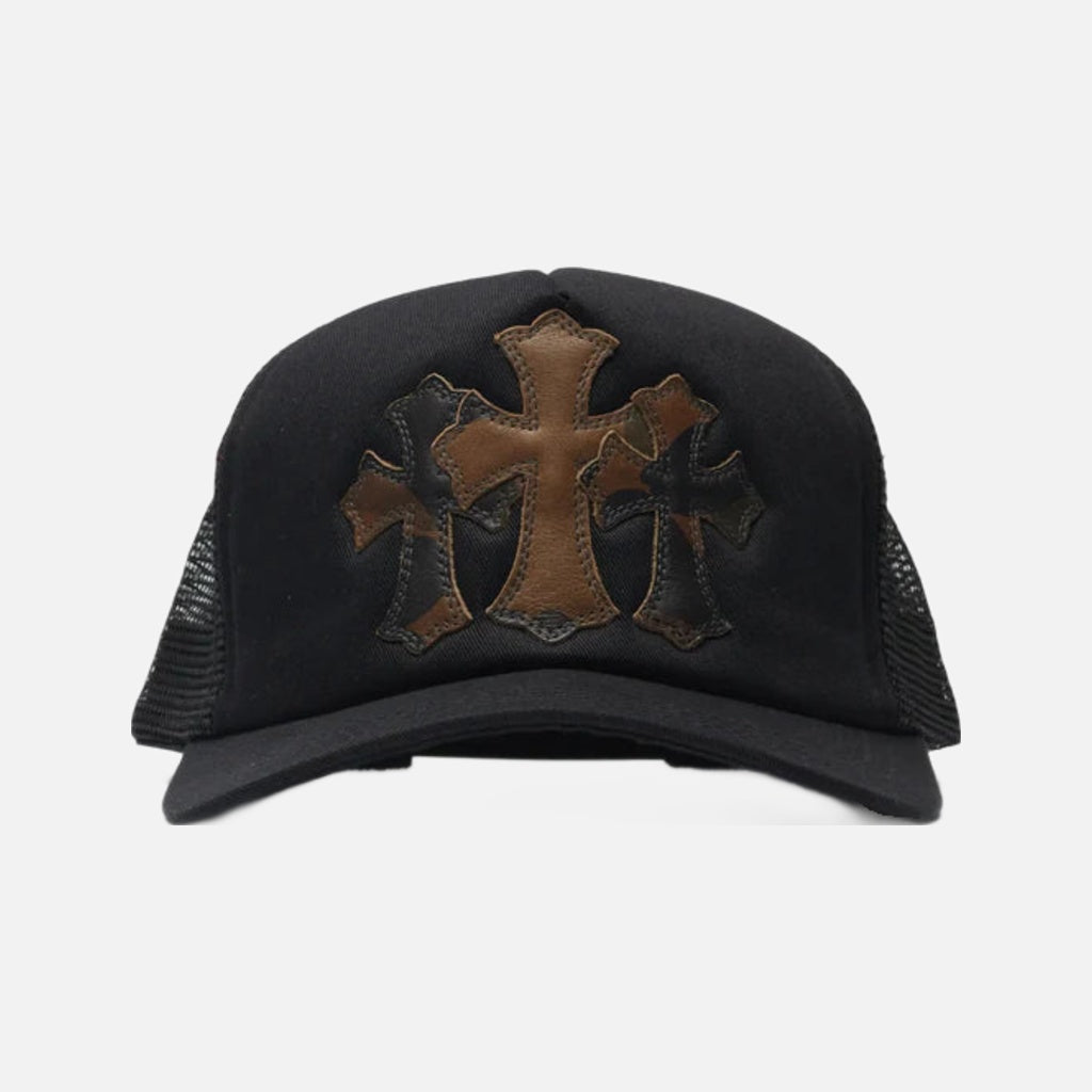 Chrome Hearts Cemetery Camo Black Trucker Cap