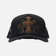 Chrome Hearts Cemetery Camo Black Trucker Cap