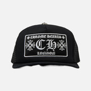 Chrome Hearts CH London Black Trucker Cap