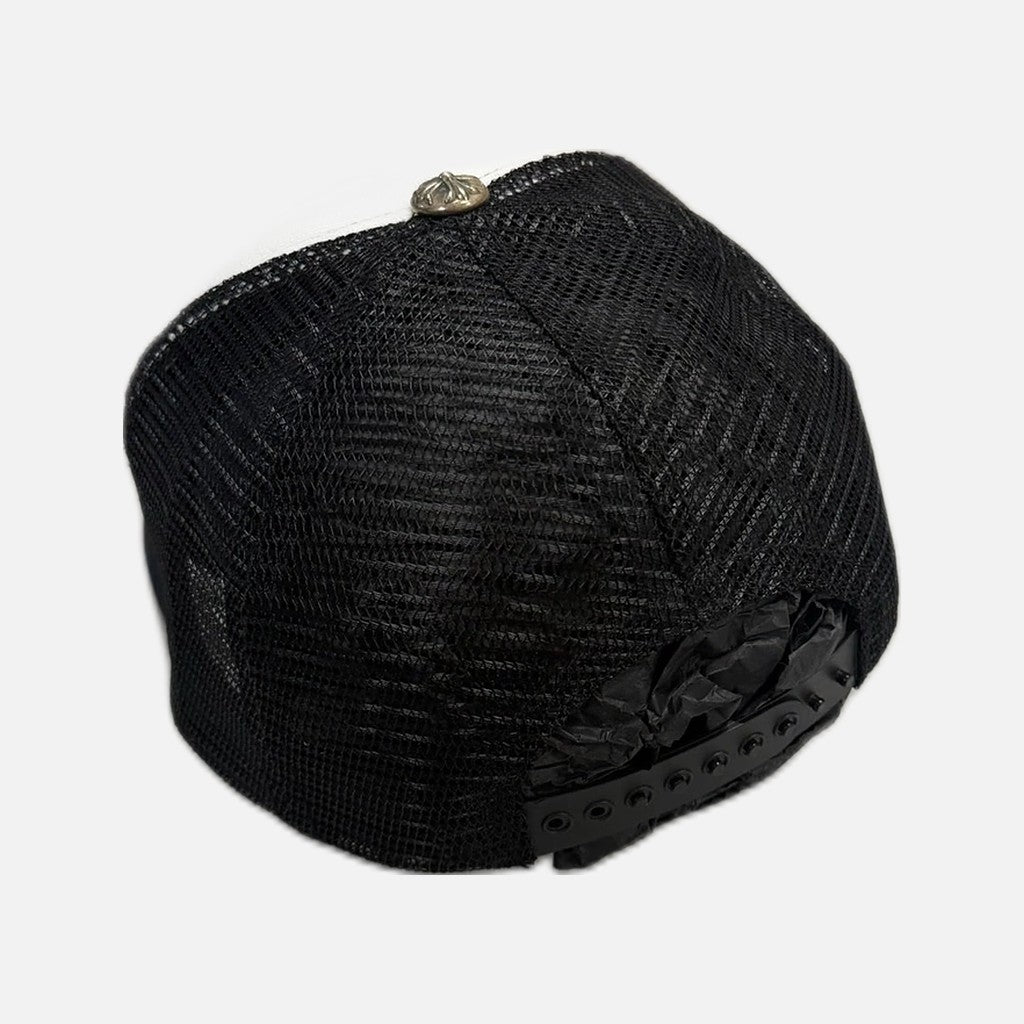 Chrome Hearts CH Paris trucker hat in black, red and white