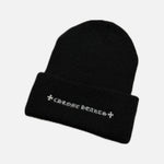 Load image into Gallery viewer, Chrome Hearts Double Plus wool beanie in black and white, view 2
