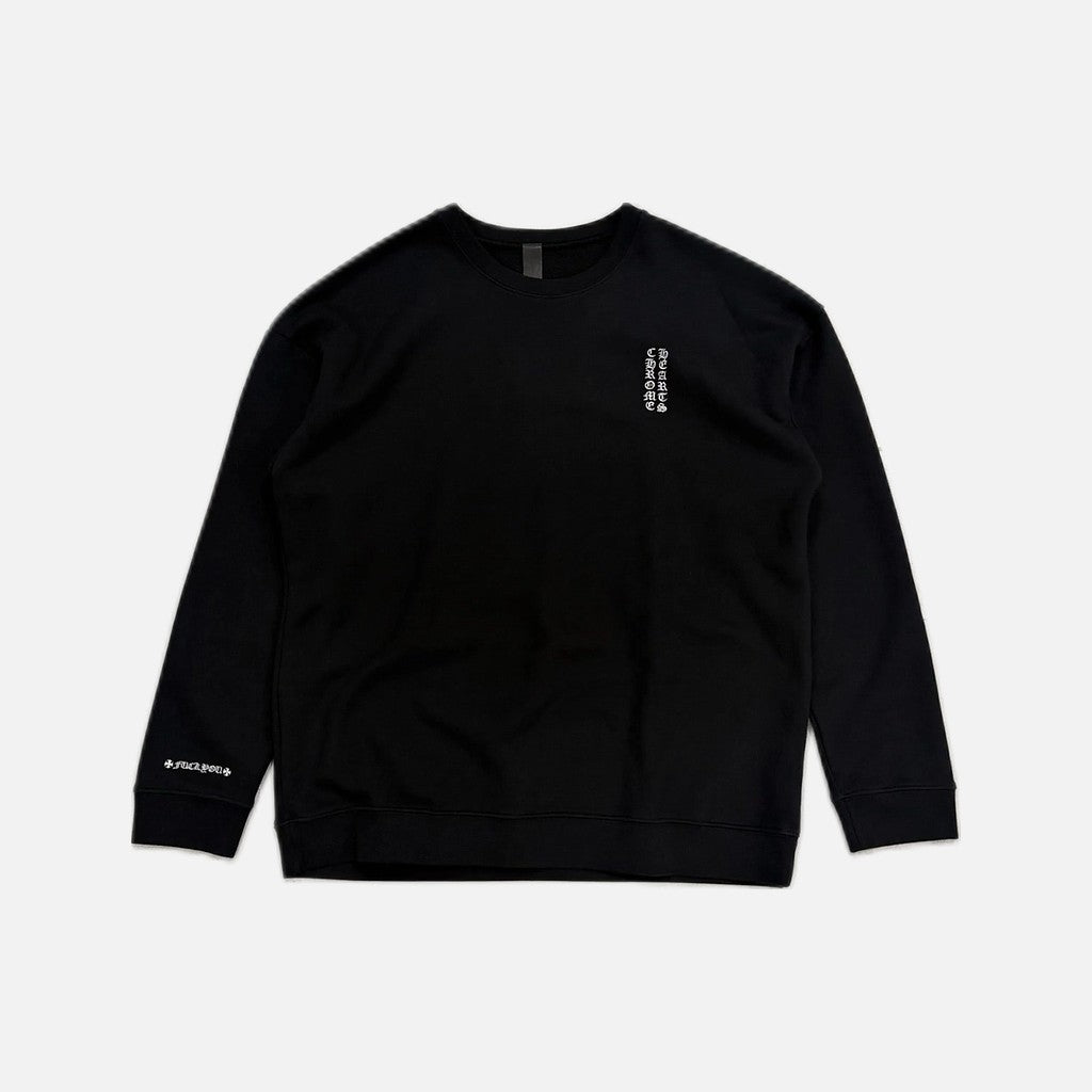 Chrome Hearts black sweater with embroidered Fuck You message