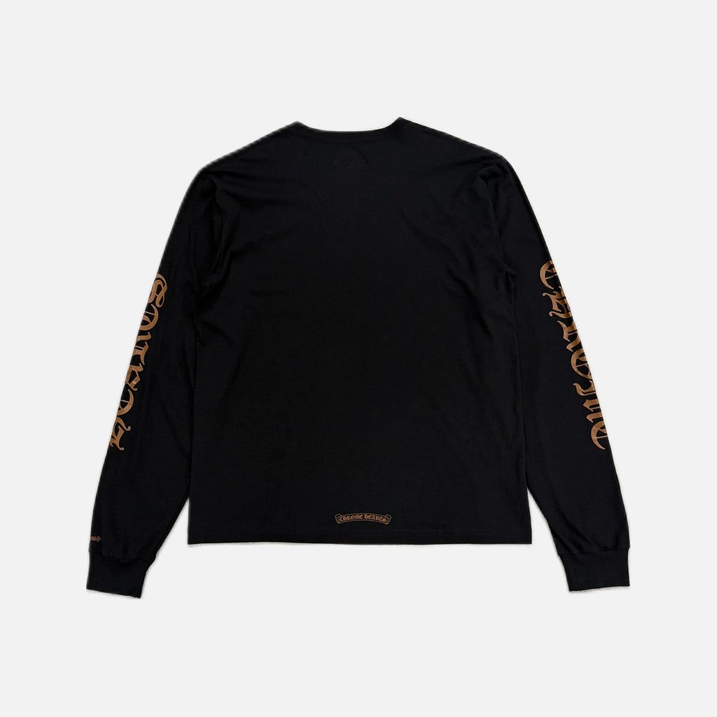 Chrome Hearts Fuck You Neck long sleeve T-shirt in black and brown, view 2