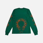 Load image into Gallery viewer, Chrome Hearts Fury Cross Horseshoe long sleeve T-shirt in green and orange