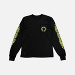 Load image into Gallery viewer, Chrome Hearts Horseshoe Neon long sleeve T-shirt in black with green Horseshoe motif, view 2