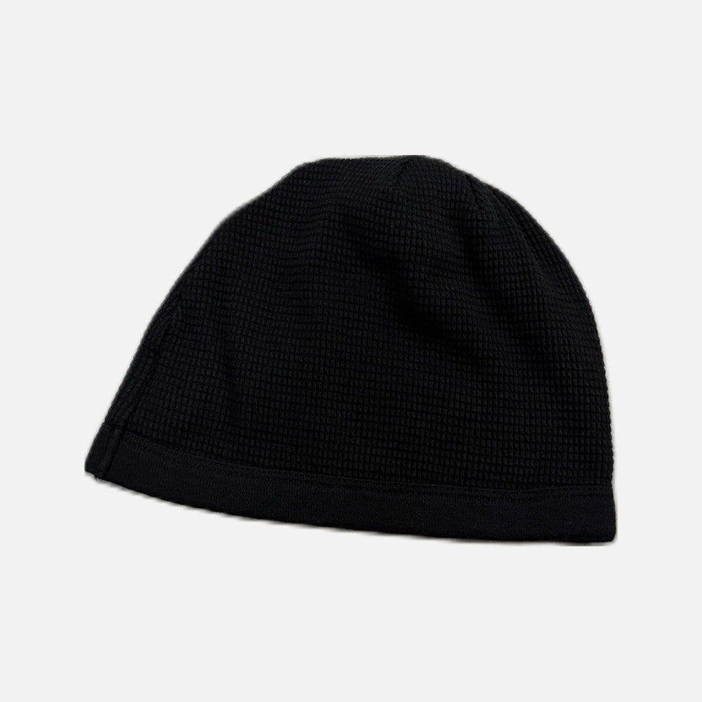Chrome Hearts Horseshoe Thermal Skully skull cap beanie in black with horseshoe motif, view 2
