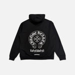 Load image into Gallery viewer, Chrome Hearts London Horseshoe hoodie in black with the horseshoe emblem