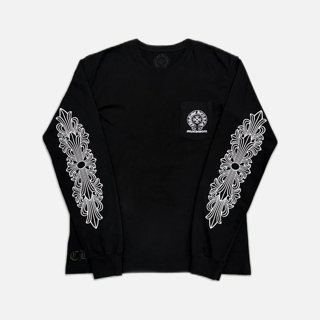 Chrome Hearts Manchester horseshoe long sleeve T-shirt in black