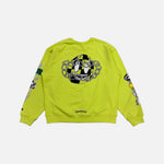 Load image into Gallery viewer, Chrome Hearts Matty Boy Link sweatshirt jumper in lime green, view 2
