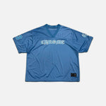 Load image into Gallery viewer, Chrome Hearts short sleeve mesh warm up jersey in blue