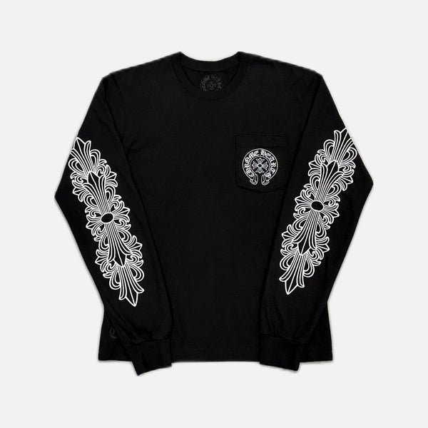 Chrome Hearts Miami Horseshoe long sleeve T-shirt in black with horseshoe logo graphic