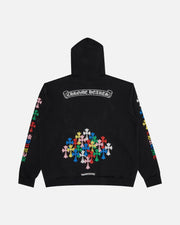 Chrome Hearts Multicolour Cemetery Cross Hoodie Black - view 2