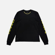 Chrome Hearts Neck long sleeve T-shirt in black with yellow detailing