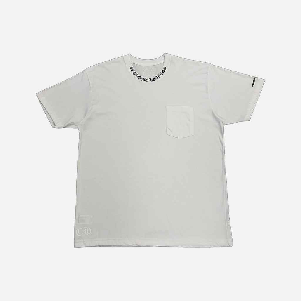 Chrome Hearts Neck T-Shirt in white