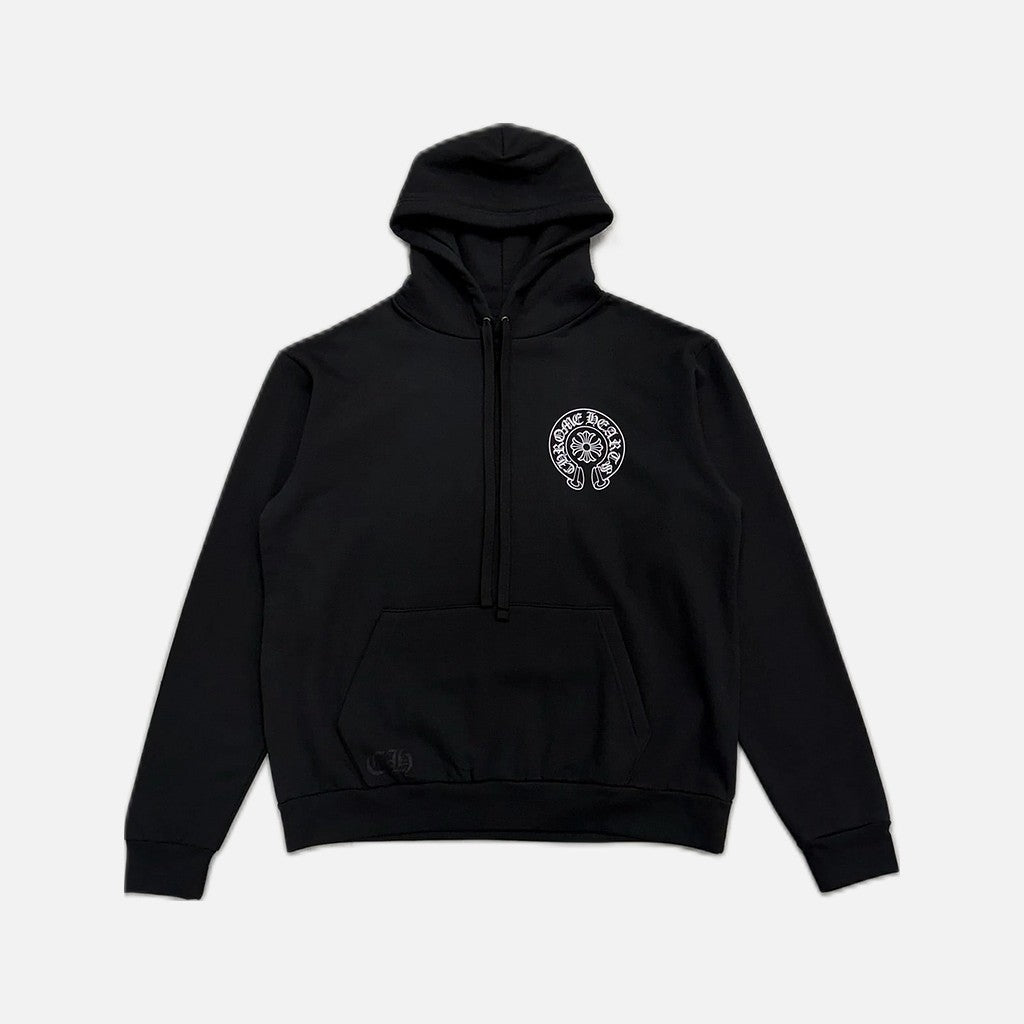Chrome Hearts New York horseshoe hoodie in black with horseshoe emblem