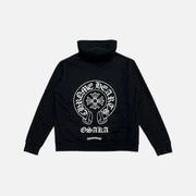 Chrome Hearts Osaka Horseshoe hoodie in black with horseshoe emblem