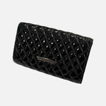 Load image into Gallery viewer, Chrome Hearts foldable clutch bag wallet in black patent leather with Big Plus motif, view 2