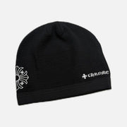 Chrome Hearts Plus Thermal Skully skull cap beanie in black and white