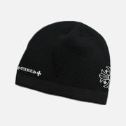 Chrome Hearts Plus Thermal Skully skull cap beanie in black and white, view 2