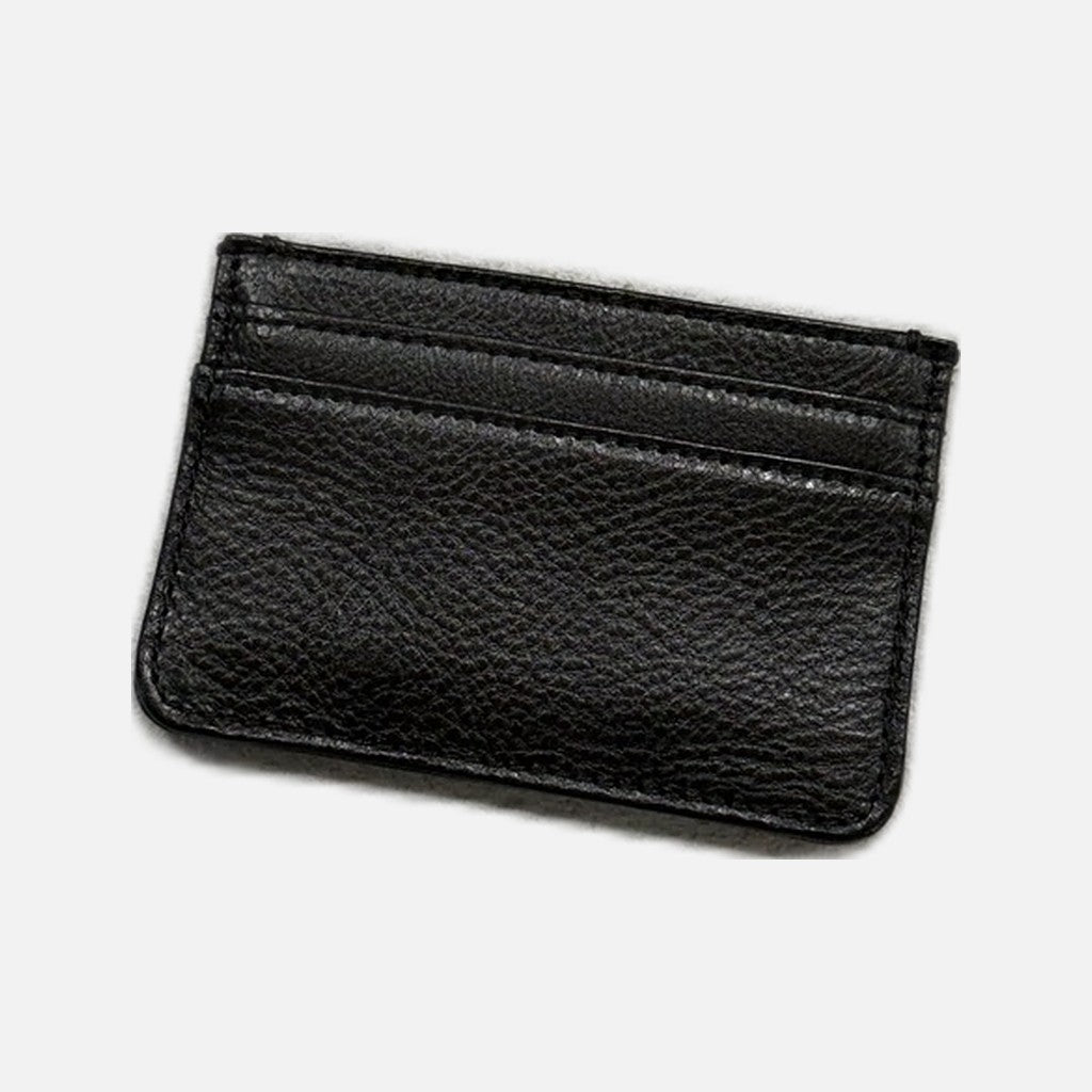 Chrome Hearts Scroll leather cardholder in black