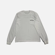 Chrome Hearts Scroll Rear Spread long sleeve T-shirt in white with scroll graphic across the back