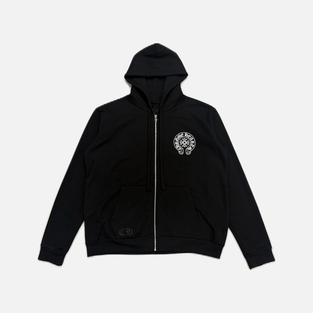 Chrome Hearts Tokyo Horseshoe zip up hoodie in black