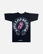 Load image into Gallery viewer, Chrome Hearts x The Rolling Stones Horseshoe T-Shirt Black - view 2