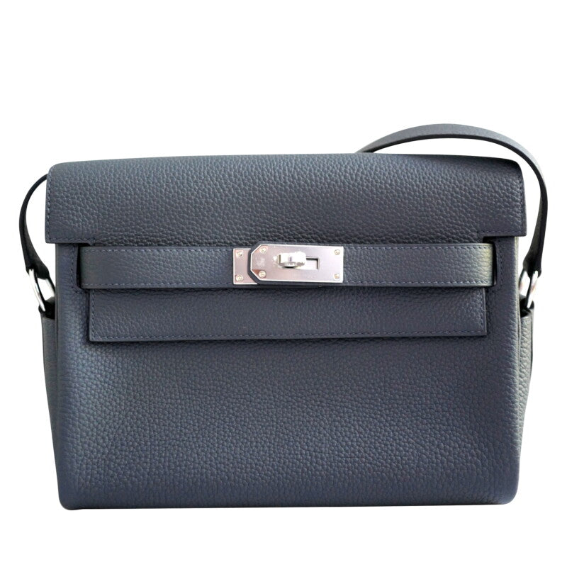 Hermès Gris Misty Togo Kelly Messenger PM Palladium Hardware