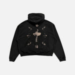 Load image into Gallery viewer, Enfants Riches Déprimés Ballerina hoodie in washed black/grey, view 2